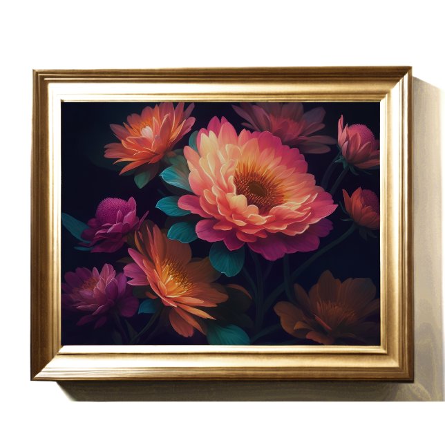 Póster Flores superiores pintadas Negrita 4:3 (Subido por el creador)