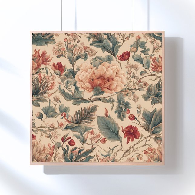 Póster Flores tropicales vintage (Subido por el creador)