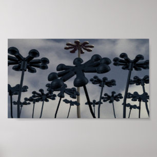 Póster Flores urbanas