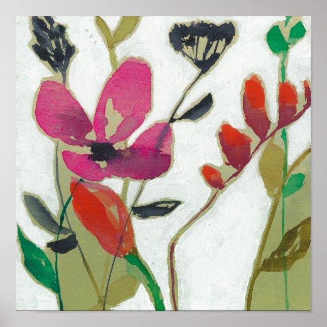 Póster Flores Vivid I (Frente)
