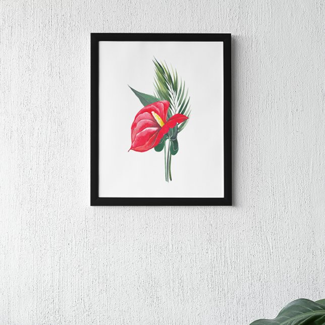 Póster Flores vívidas del anturio rojo Bouquet (Subido por el creador)