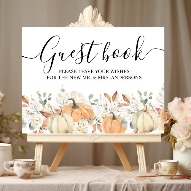 Póster Flores y calabazas acuáticas de moda de otoño (Subido por el creador)