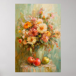 Póster Flores Y Manzanas De Otoño De 1071