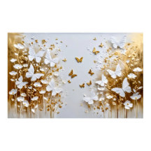 Flores y mariposas celestiales, de ensueño #3