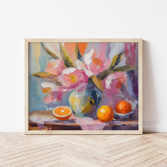 Póster Flores y Naranjas Vida fija moderna (Subido por el creador)