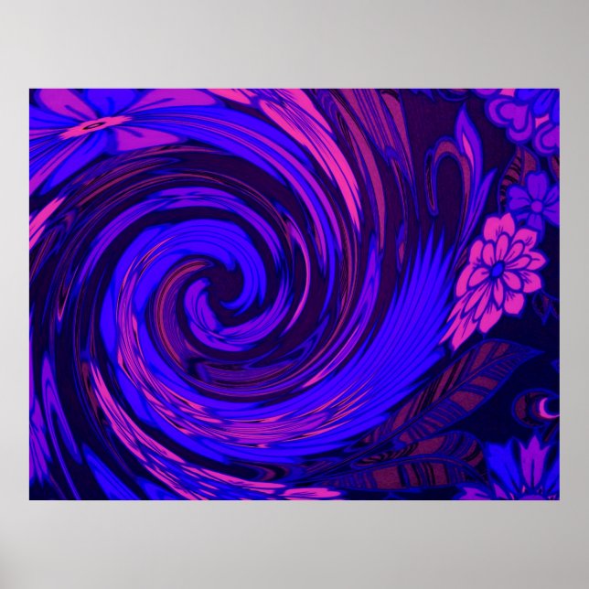 Póster Florescent Pink Surge Print Poster (Frente)