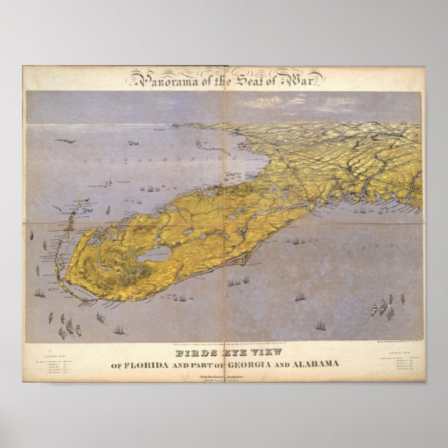 Póster Floria, Georgia y Alabama (Frente)