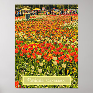 Póster Floriade Canberra Festival de Flores de Florida