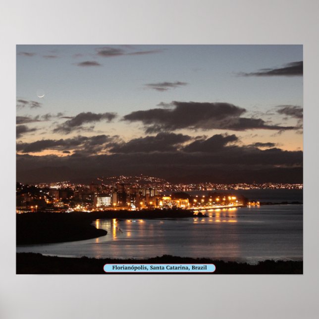 Póster Florianópolis, Santa Catarina, Brasil (Frente)