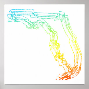 Póster florida chill blur