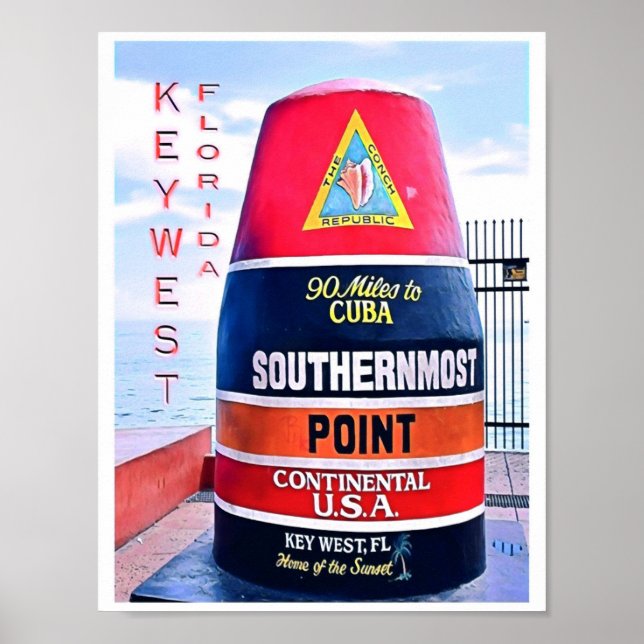 Póster Florida - Estados Unidos - Mosaico - (Frente)