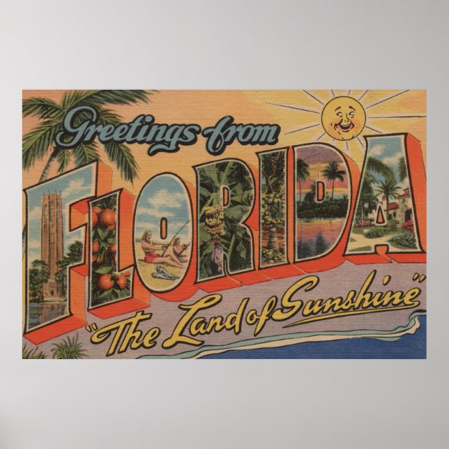 Póster Florida - La tierra del sol (Frente)