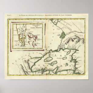 Póster Florida, Lagos Superiores, Bahamas