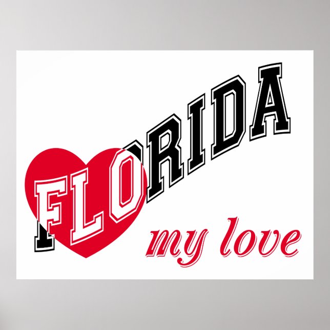 Póster Florida, mi amor (Frente)