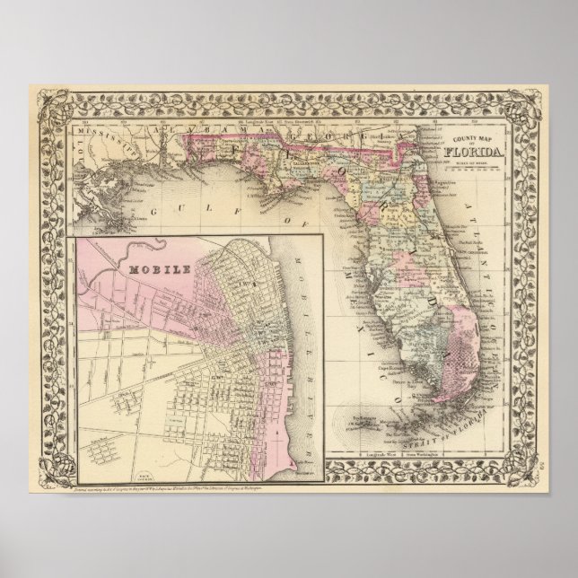 Póster Florida, móvil (Frente)