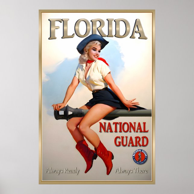 Póster Florida National Guard Marilyn Monroe Pin U (Frente)