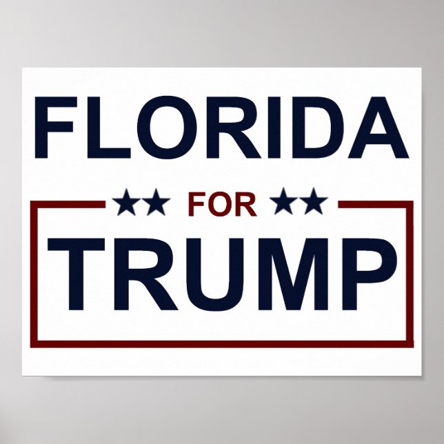 Póster Florida para Trump (Frente)