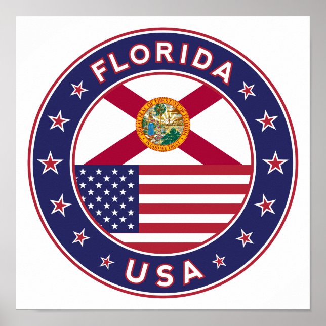 Póster Florida, pequeño poster (Frente)