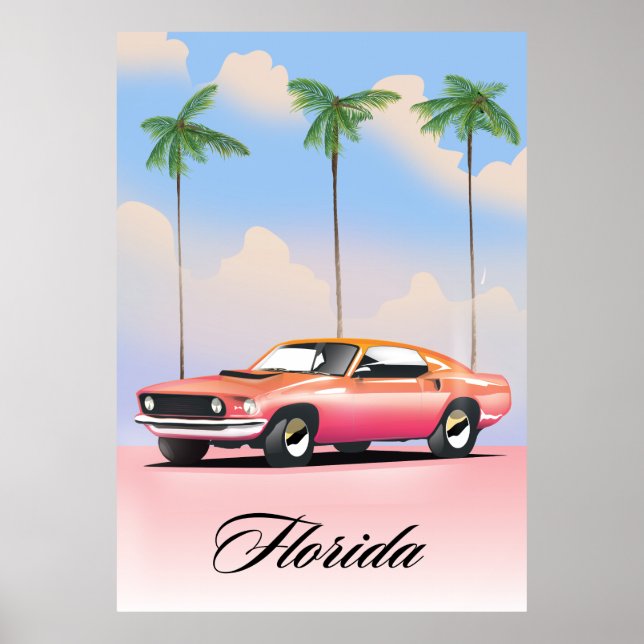 Póster Florida Pink Sunset (Frente)