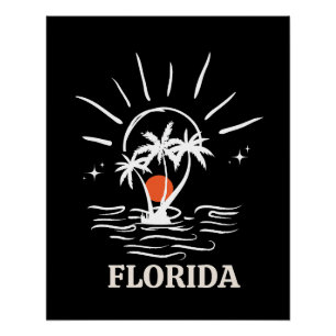 Póster florida retro vintage
