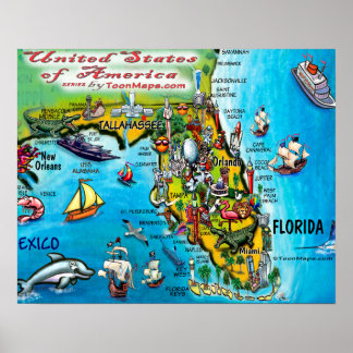 Póster Florida USA