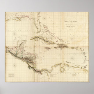 Póster Florida y las Indias Occidentales