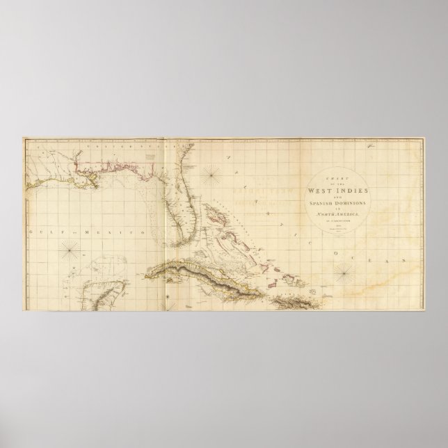 Póster Florida y las Indias Occidentales (Frente)