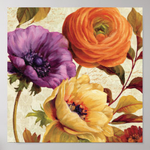 Póster Florines en pleno florecimiento