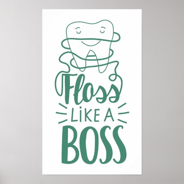 Póster Floss Like A Boss (Frente)