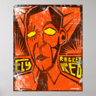 PÓSTER FLOSY ROCKET RED