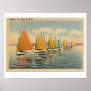 Póster Flota arco iris Nantucket 2