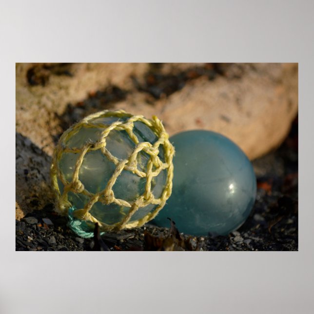 Póster Flota de pesca de vidrio japonesa (Frente)