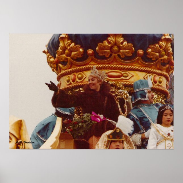 Póster Flota Reina de celebridad de Mardi Gras (Frente)