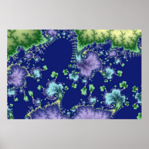 Póster Flotación adentro - del poster del fractal