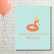 flotador de flamenco de verano fiesta de cumpleaño