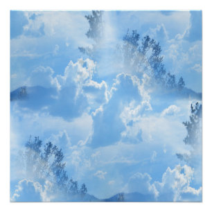 Póster Flotando en las nubes...