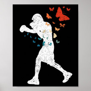 Póster Flotante como mariposa Sting Bee Boxer Love Boxing