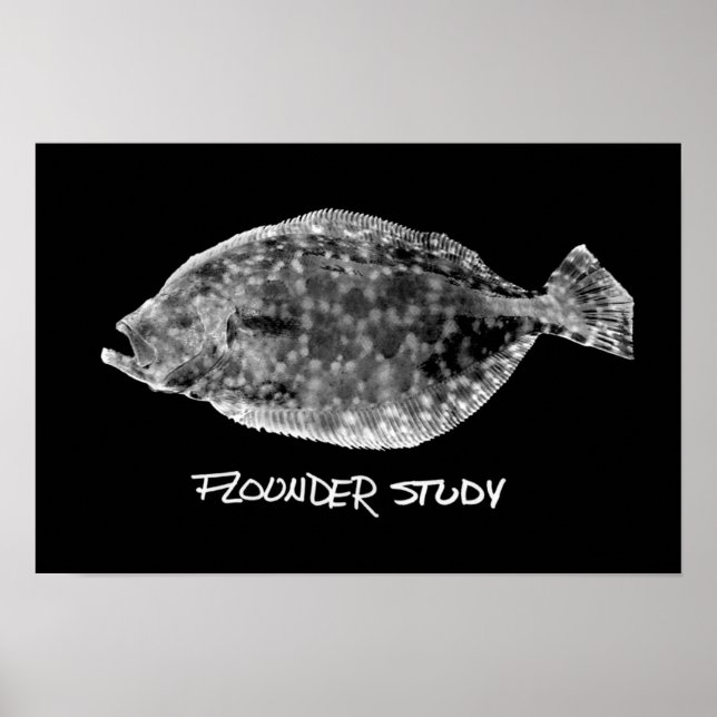Póster Flounder Study print "VERY POPULAR" (Frente)