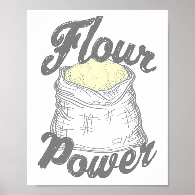 Póster Flour Power T-Shirt (Frente)