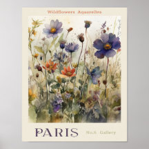 Flower Aquarelles Market Paris No. 6 Gallery