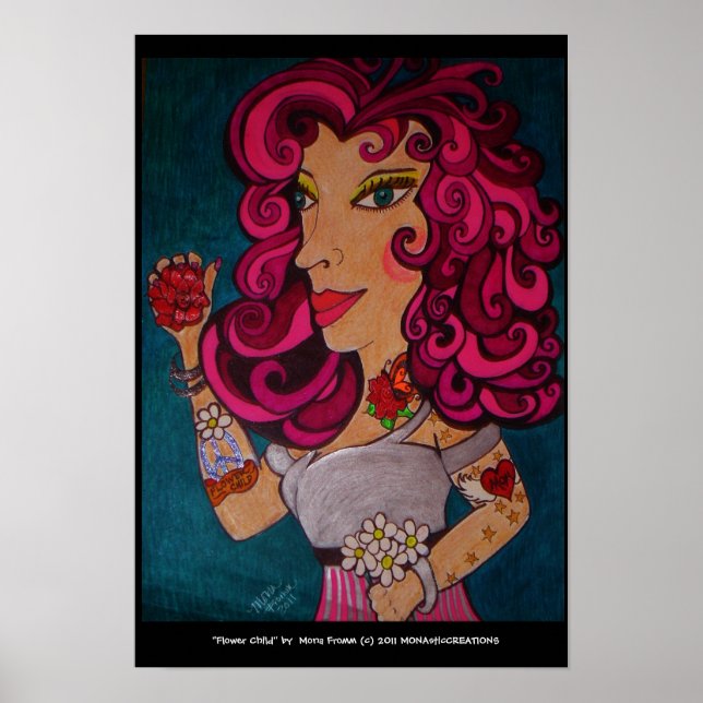 Póster "Flower Child" (Frente)