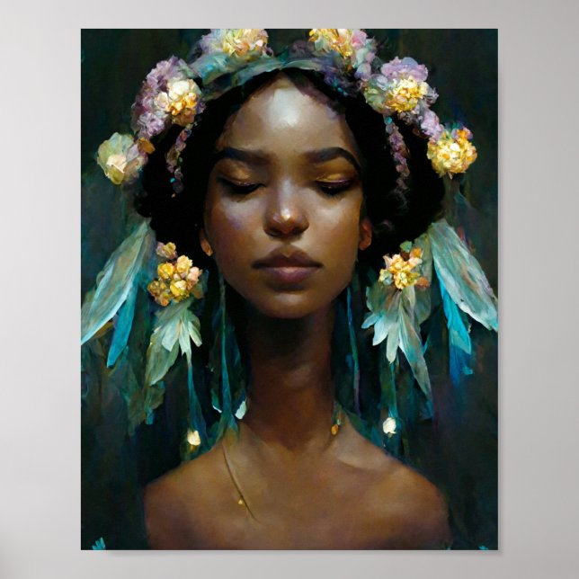 Póster Flower Fae Fantasy Art Poster (Frente)