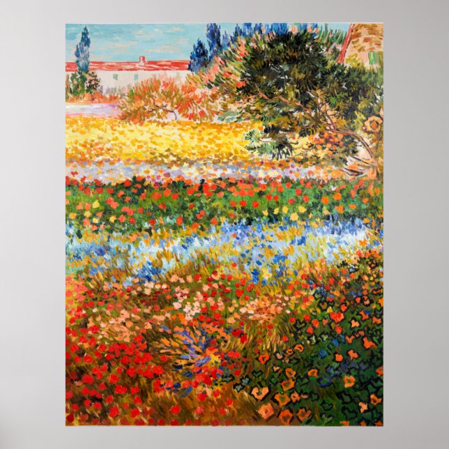 Póster 'Flower Garden' Vincent van Gogh. (Frente)