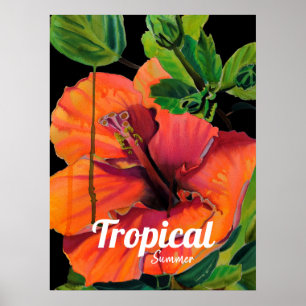 Póster Flower hibiscus
