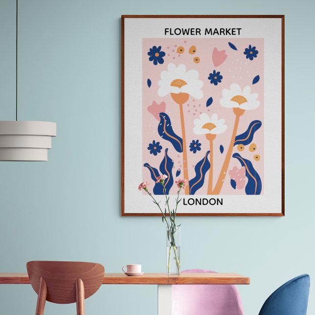 Póster Flower Market Editable London (Subido por el creador)