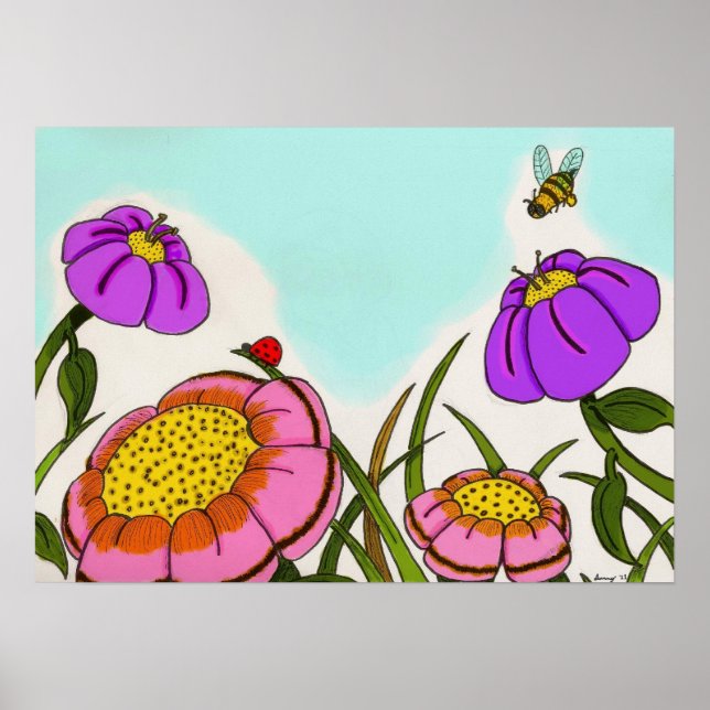 Póster Flower Meadow Poster (Frente)