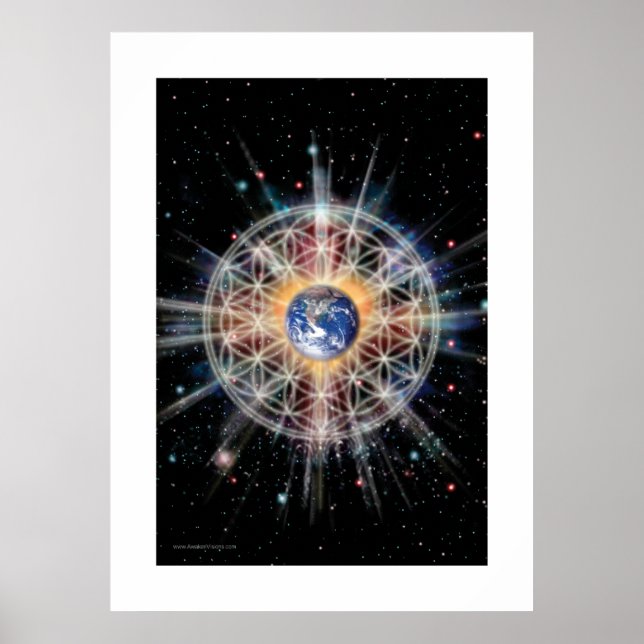 Póster Flower of Life on Earth (Frente)