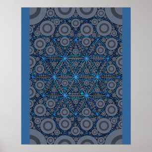 Póster Flower of Life print