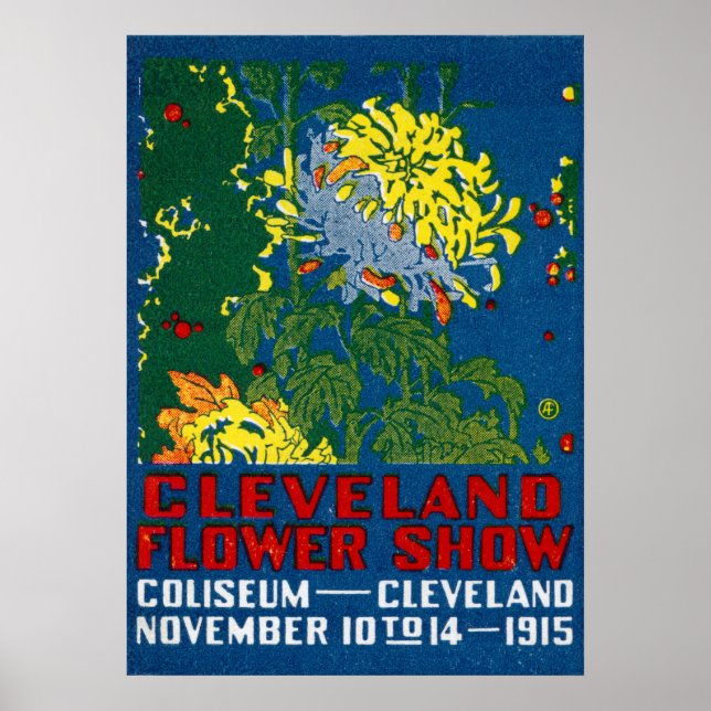 Póster Flower Show de Cleveland 1915 (Frente)