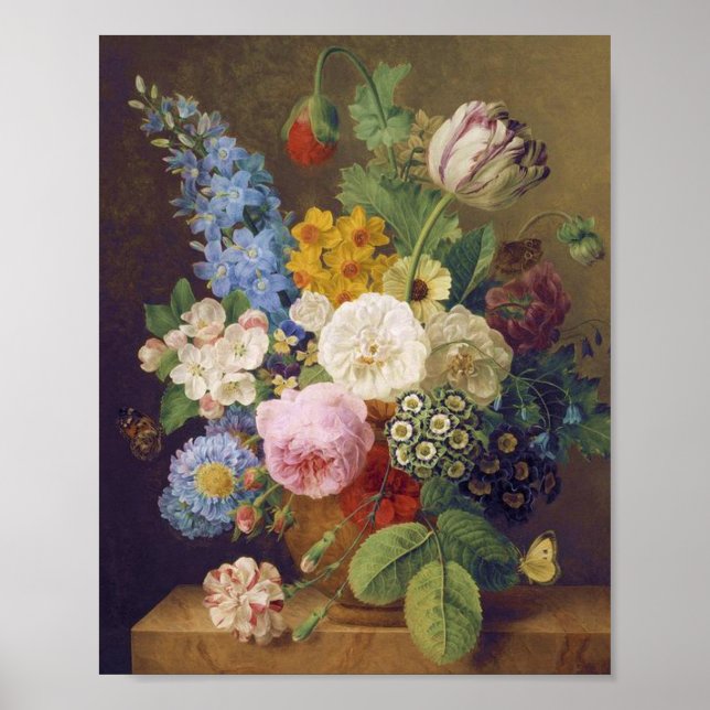 Póster Flower Still Life by Jean Ulrich Tournier (Frente)
